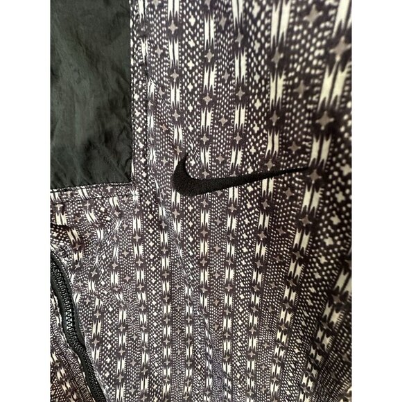 Vintage 90’s Nike Women Windbreaker Jacket Zip Retro Swoosh Purple White Stars L - Picture 4 of 8